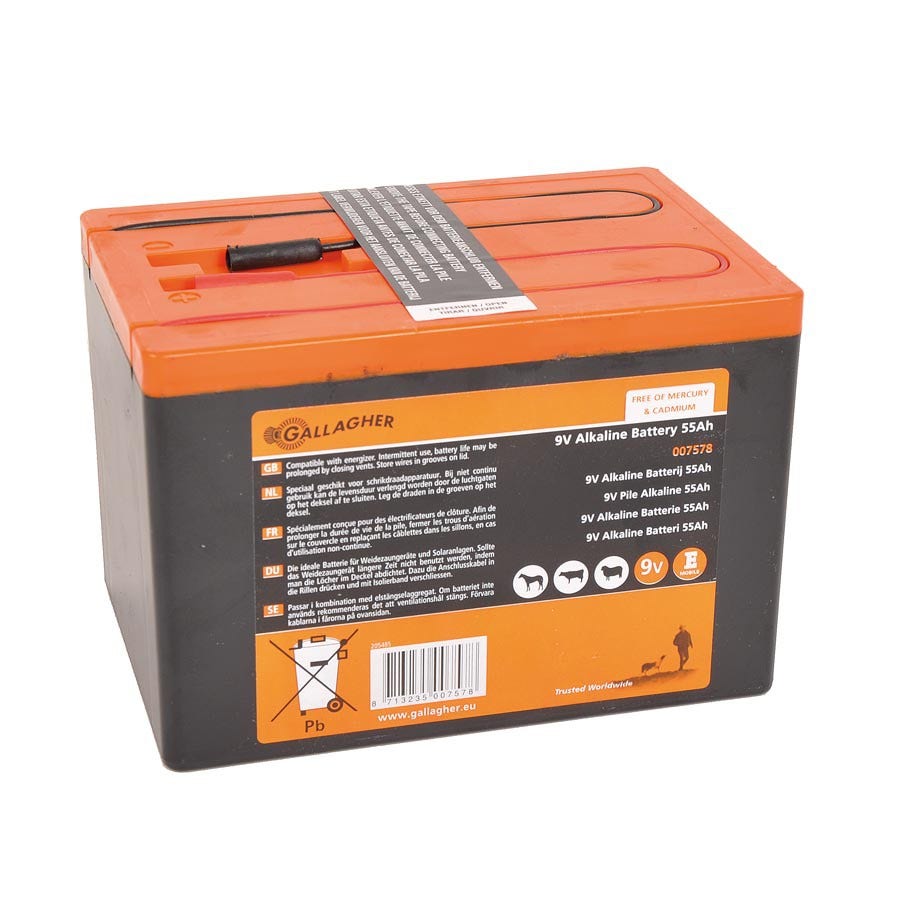 Batteripaket Gallagher 9v/55ah