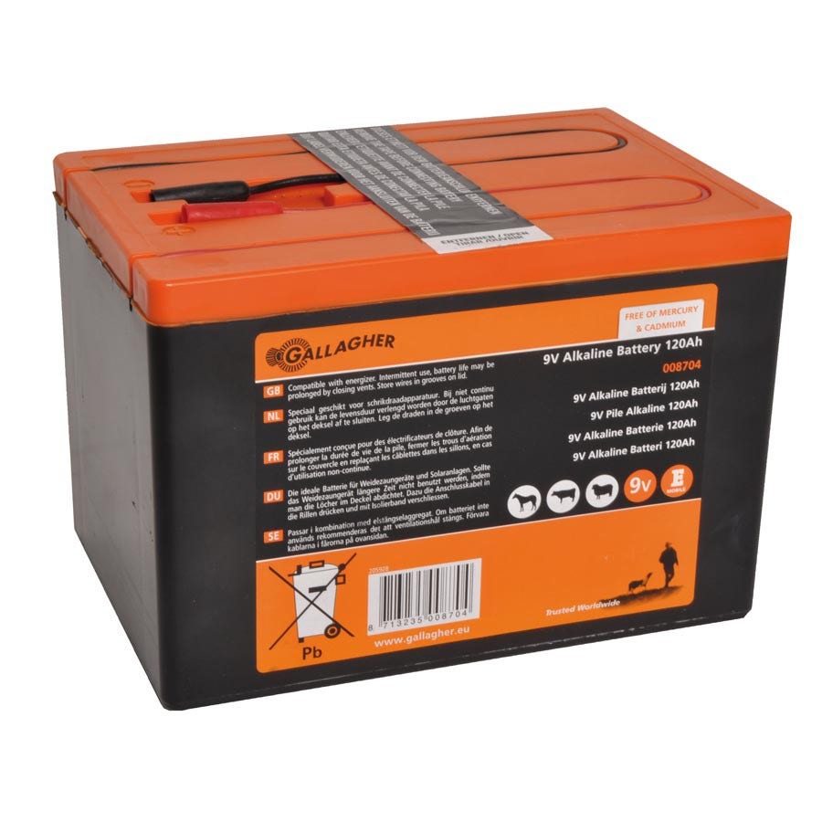 Batteripaket Gallagher 9v/120ah