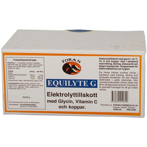 Equilyte-G Foran 25x30 g  Dospackad - Foran Equine Products