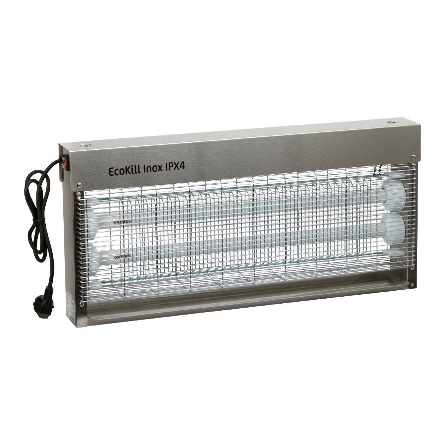 Elflugfångare Kerbl EcoKill Inox IPX4 2x18 W