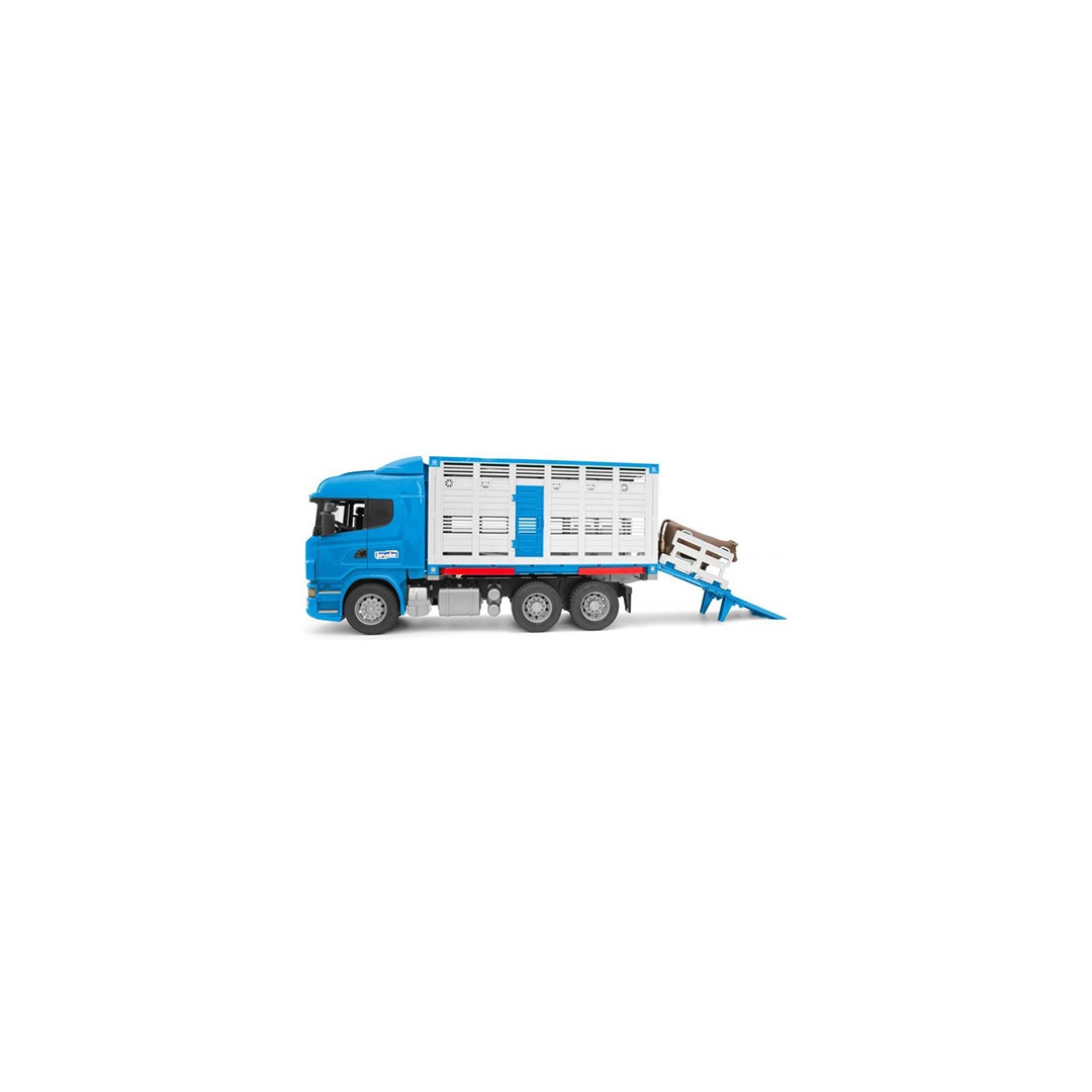Djurtransport Bruder Scania R-series Leksakslastbil