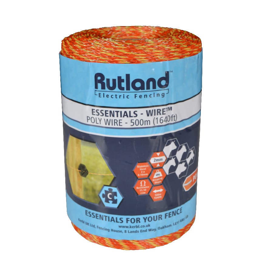 Polywire Rutland 22 mm 500 m, Orange