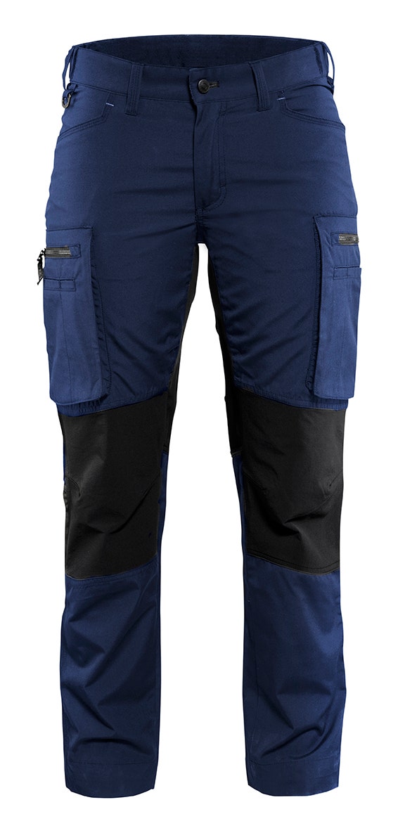 Arbetsbyxa Blåkläder Stretch Dam Marinblå/svart 7159 C44