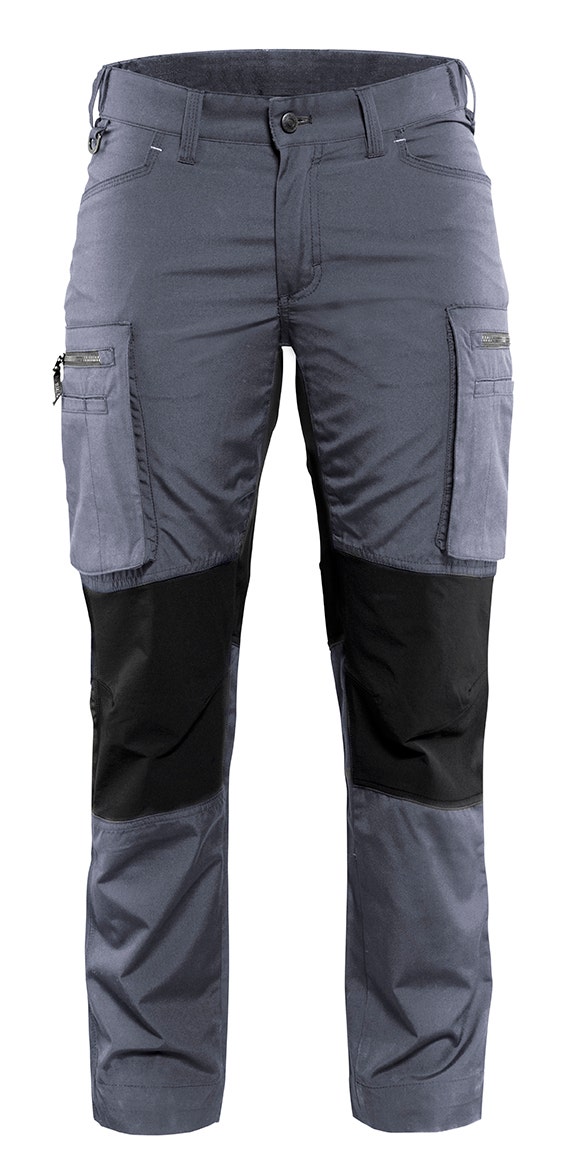 Arbetsbyxa Blåkläder Stretch Dam Grå/svart 7159 C36