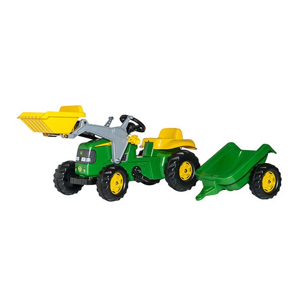 Rolly Toys Tramptraktor John Deere Släp Frontlastare