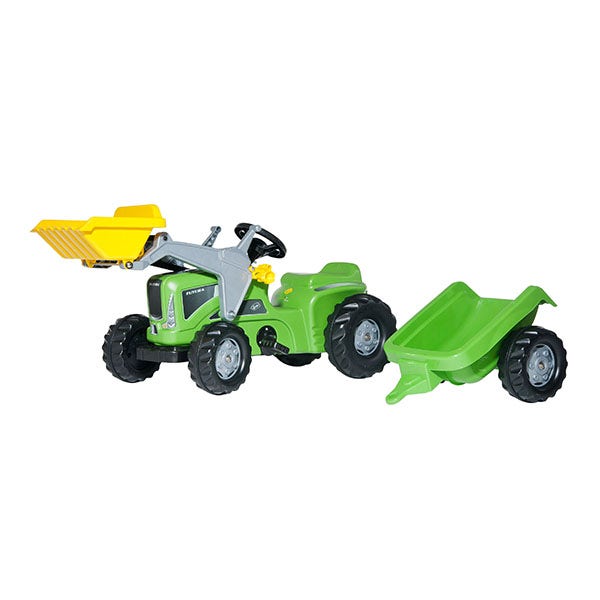 Rolly Toys Tramptraktor Futura Med Frontlastare Och Släp