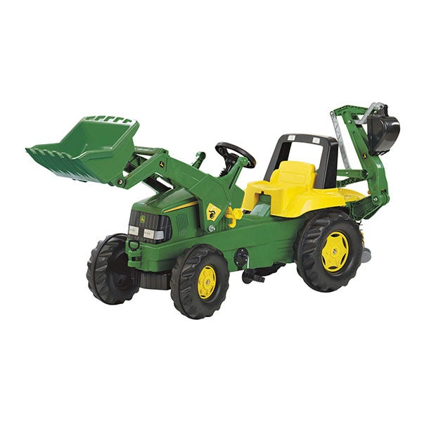 Rolly Toys Tramptraktor John Deere Fram Och Baklastare