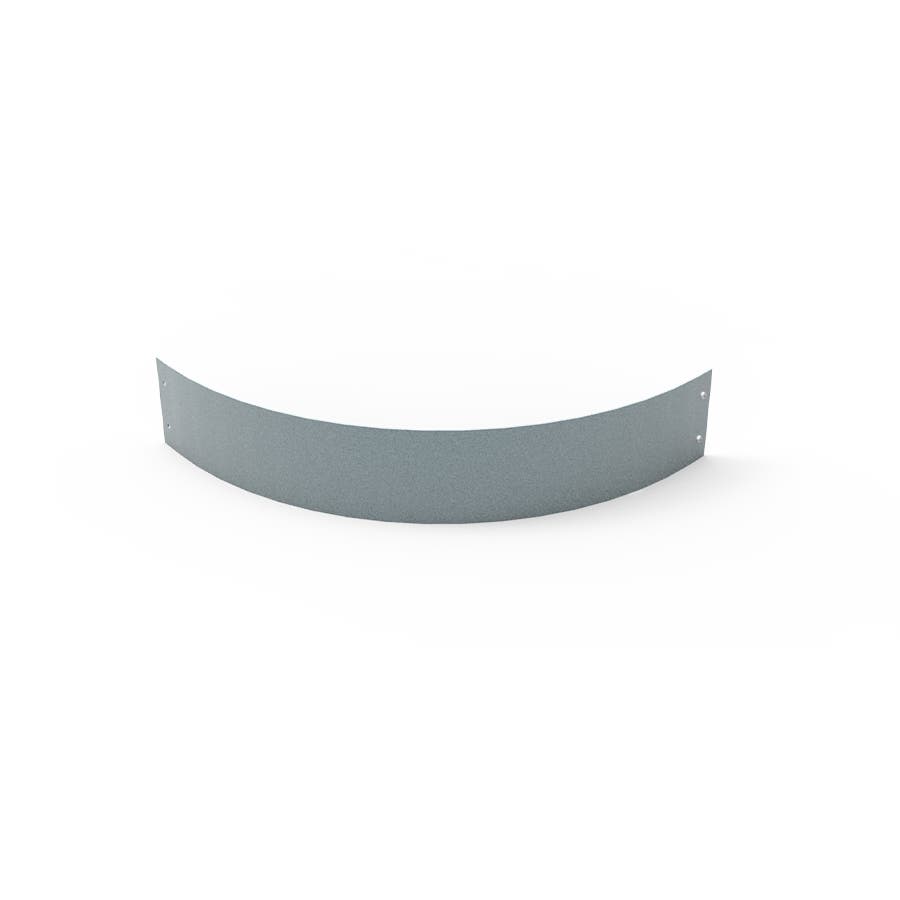 Planteringskant Aluzink 120 mm Kvartsbåge