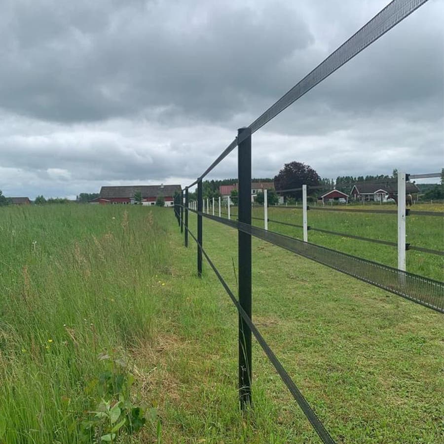 Elrepstolpe Equisafe svart 200 cm, 108 st