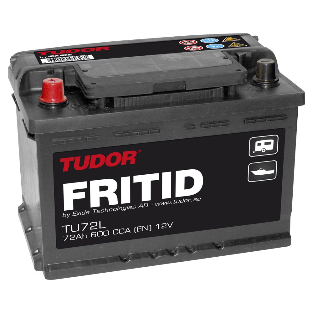 Fritidsbatteri 12v – 72 Ah Tudor Tu 72l