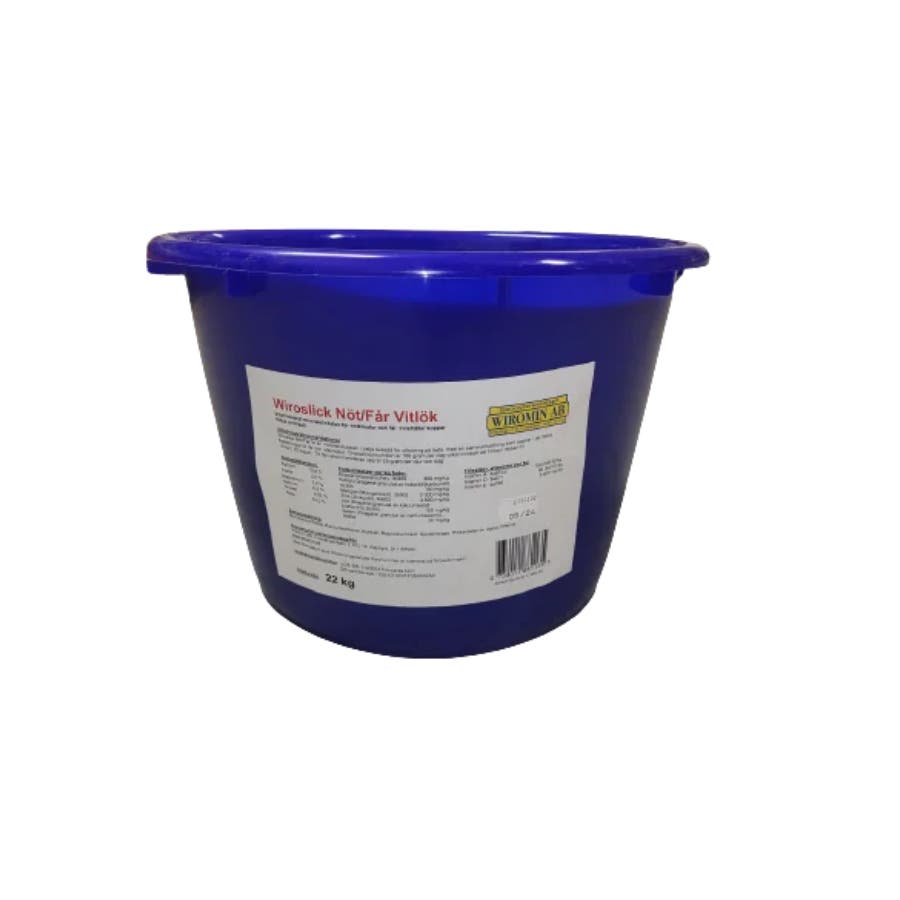 Mineralhink Wiroslick Nöt/Får Vitlök 22 kg