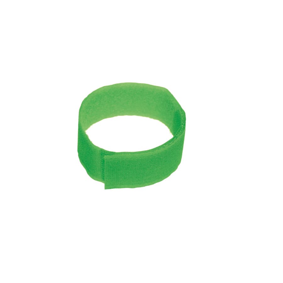 Vristband kardborr 36 cm, grön, 10 st/frp