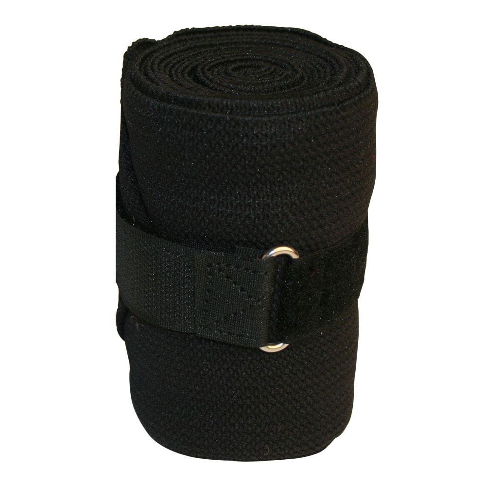 Ridbandage Elastiskt Svart 2,3 m x 10 cm - Hansbo Sport