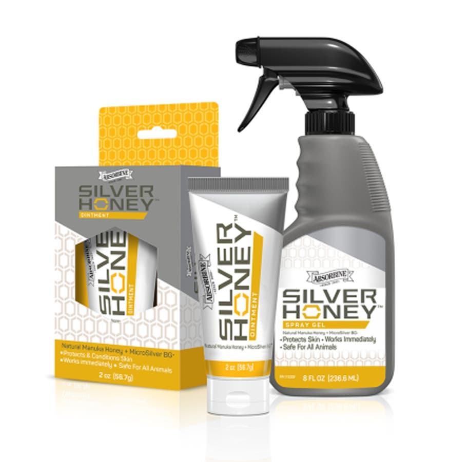 Silver Honey Absorbine Display (4 spray + 4 salva)